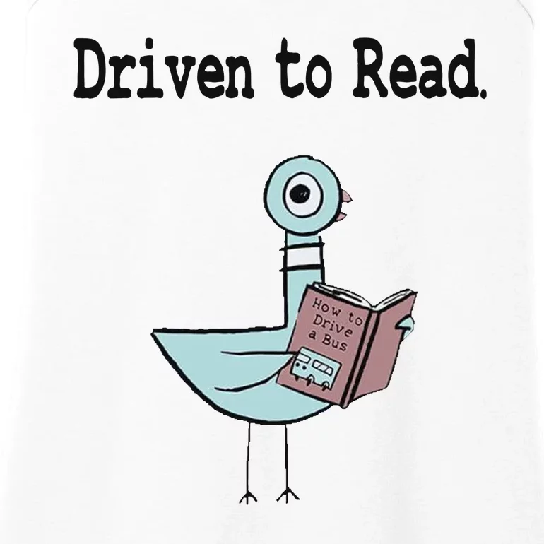 Driven To Read Pigeon Library Book Lover Ladies Essential Tank