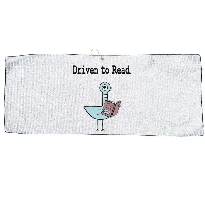 Driven To Read Pigeon Library Book Lover Large Microfiber Waffle Golf Towel