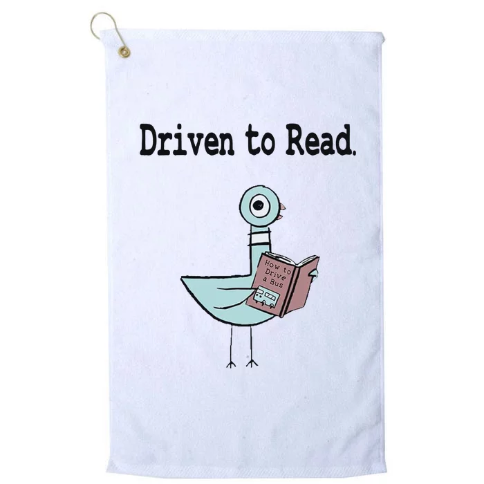 Driven To Read Pigeon Library Book Lover Platinum Collection Golf Towel