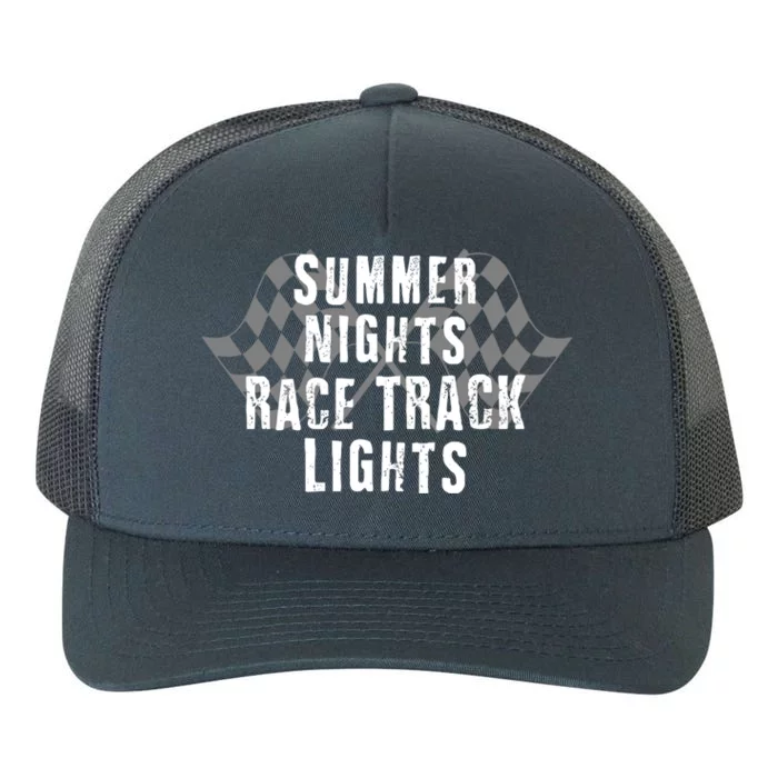 Dirt Track Racing Summer Nights Racetrack Lights Meaningful Gift Yupoong Adult 5-Panel Trucker Hat