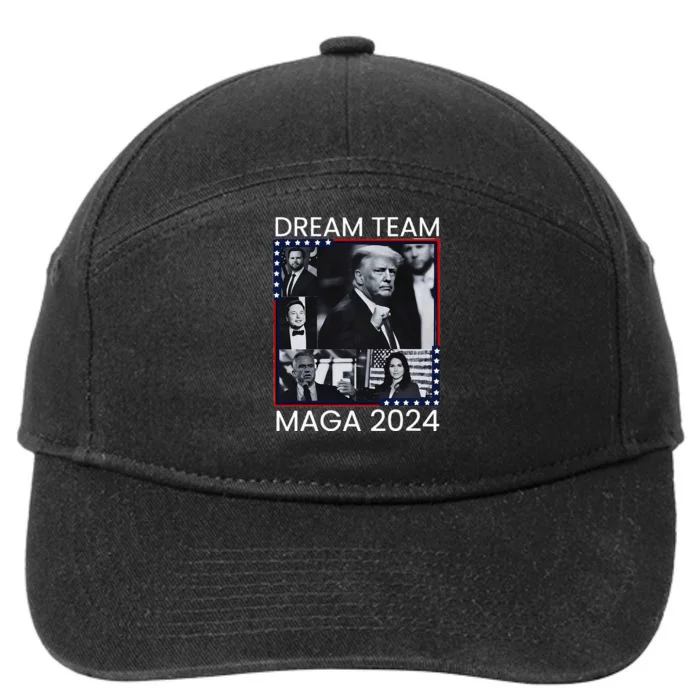 Dream Team Republican Trump Vance 2024 7-Panel Snapback Hat