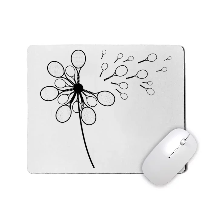 Dandelion Tennis Racket Shirts For Tennis Player Mousepad