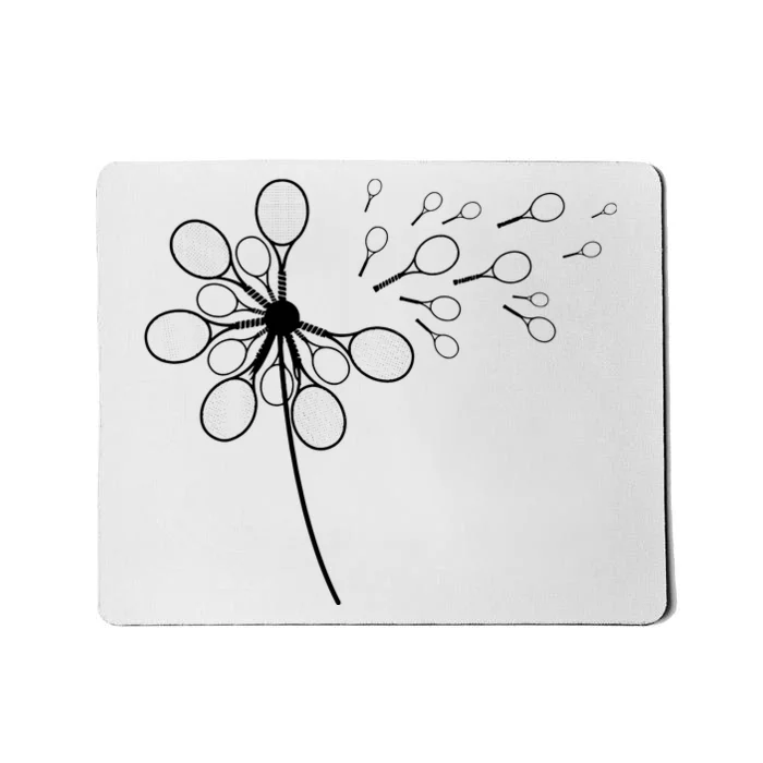 Dandelion Tennis Racket Shirts For Tennis Player Mousepad