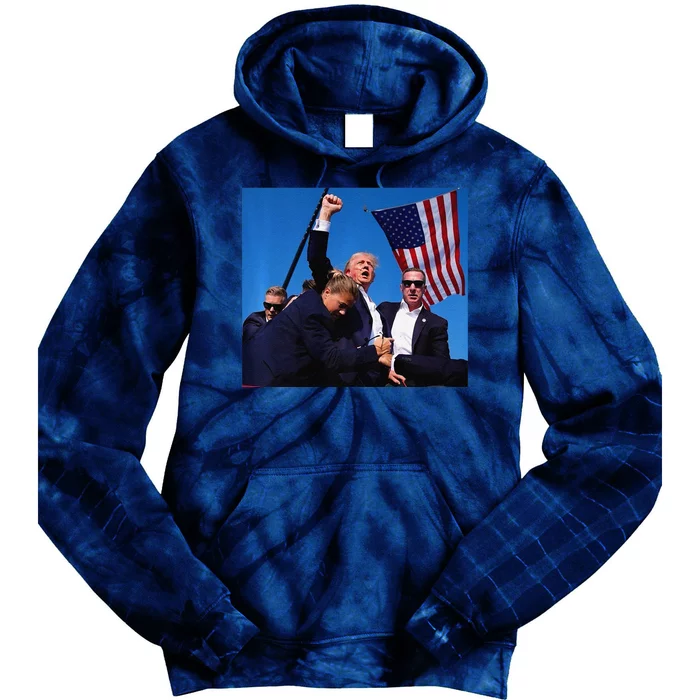 Donald Trump Rally Pray For President Trump God Bless Trump Premium Tie Dye Hoodie