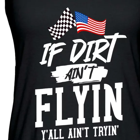 Dirt Track Racing Sprint Car Racing Ladies Essential Flowy Tank