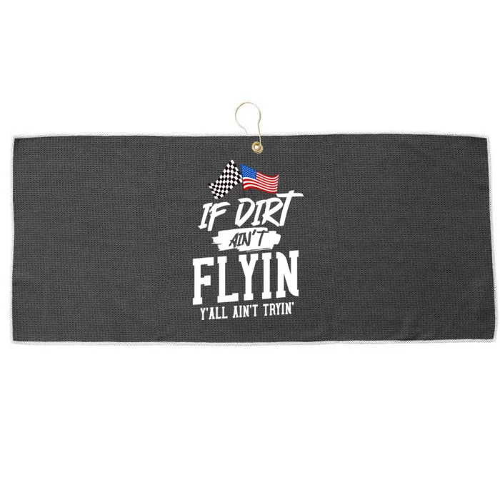 Dirt Track Racing Sprint Car Racing Large Microfiber Waffle Golf Towel