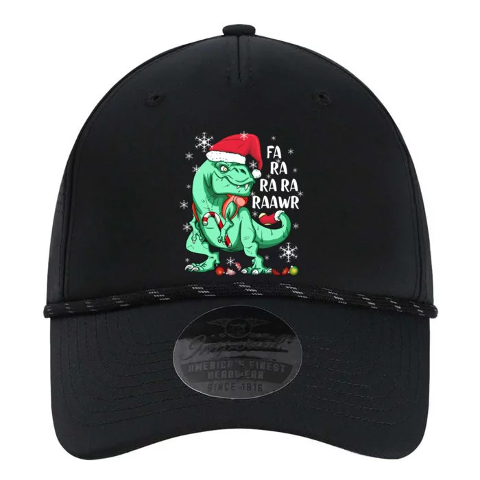 Dinosaur T Rex In Santa Hat Fa Ra Rawr Christmas Cute Gift Performance The Dyno Cap