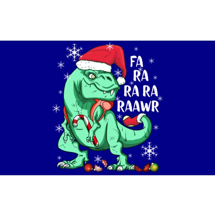 Dinosaur T Rex In Santa Hat Fa Ra Rawr Christmas Cute Gift Bumper Sticker