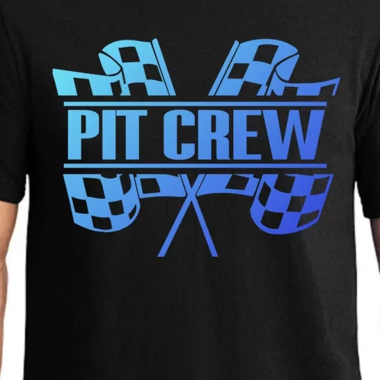 Dirt Track Racing Pit Crew Race Car Team Checker Flag Meaningful Gift Pajama Set