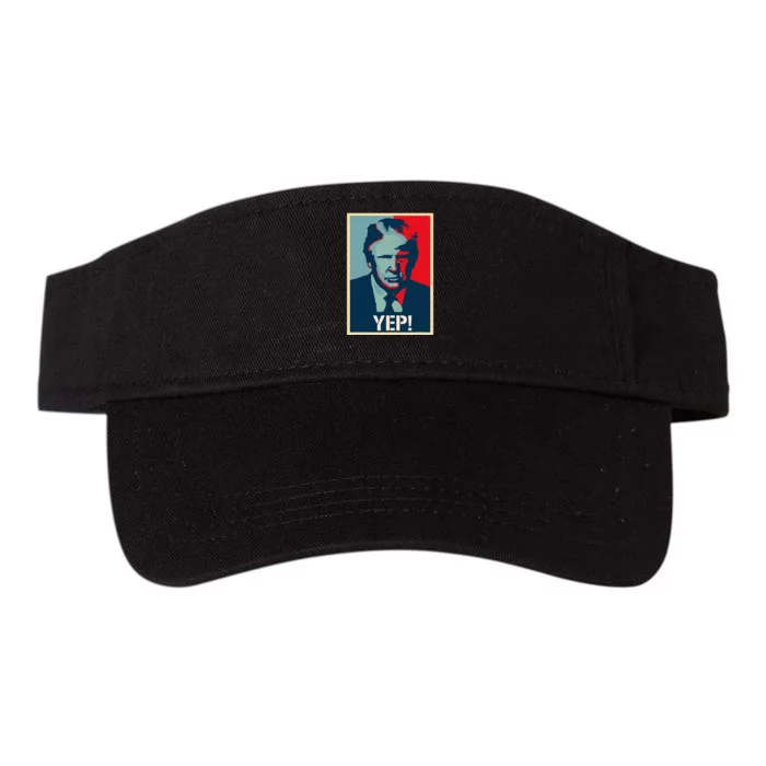 Donald Trump Supporter President 2024 Valucap Bio-Washed Visor