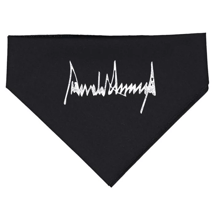 Donald Trump Signature Trump 2024 Take America Back USA-Made Doggie Bandana