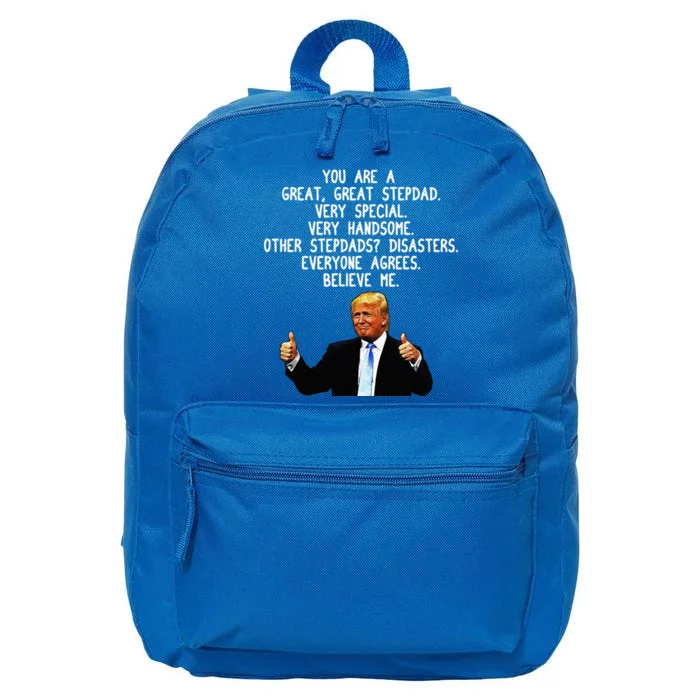 Donald Trump Stepdad Gag Conservative Step Dad 16 in Basic Backpack