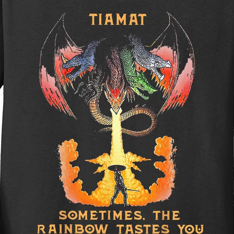 Dragon Tiamat Sometimes The Rainbow Tastes You Kids Long Sleeve Shirt