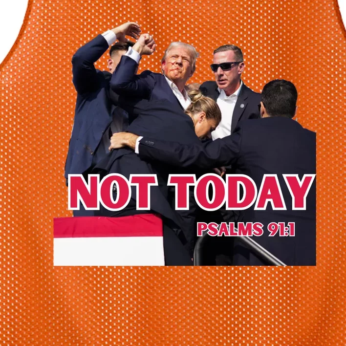 Donald Trump Shot Not Today 91: 1 Mesh Reversible Basketball Jersey Tank