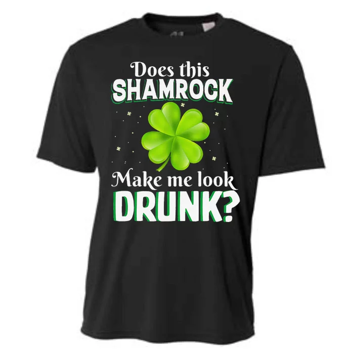 Does This Shamrock Make Me Look Drunk Saint Patrick's Day Cooling Performance Crew T-Shirt