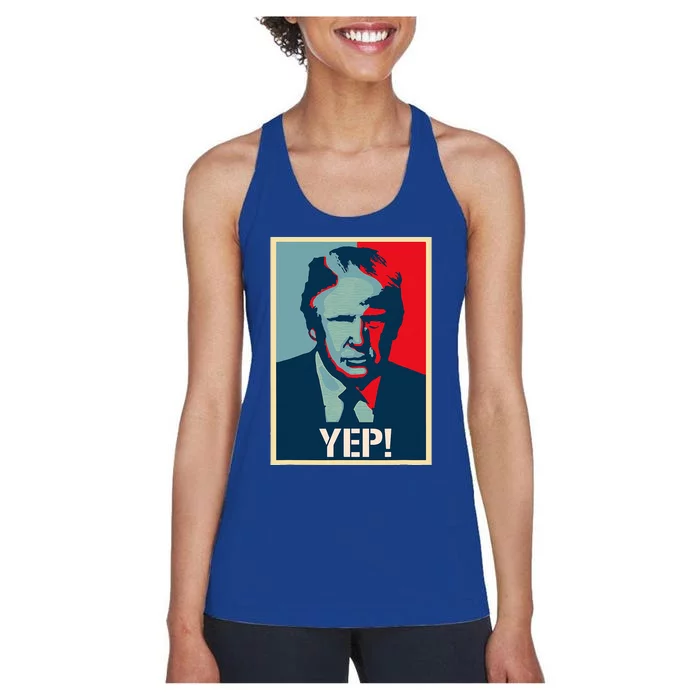 Donald Trump Supporter President 2024 Women's Racerback Tank