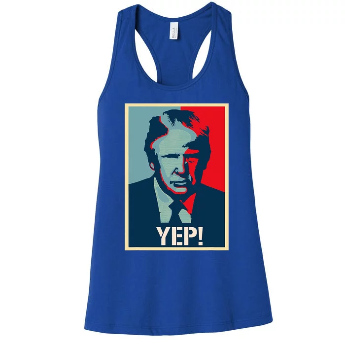 Donald Trump Supporter President 2024 Women's Racerback Tank