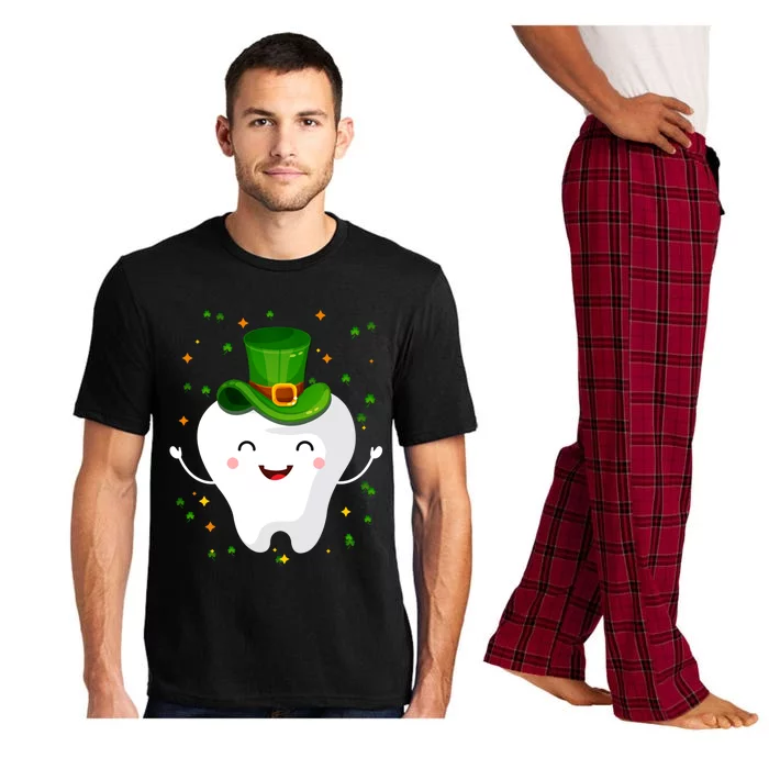 Dental Tooth St Patricks Day Funny Dentist Gift For Dentist Gift Pajama Set