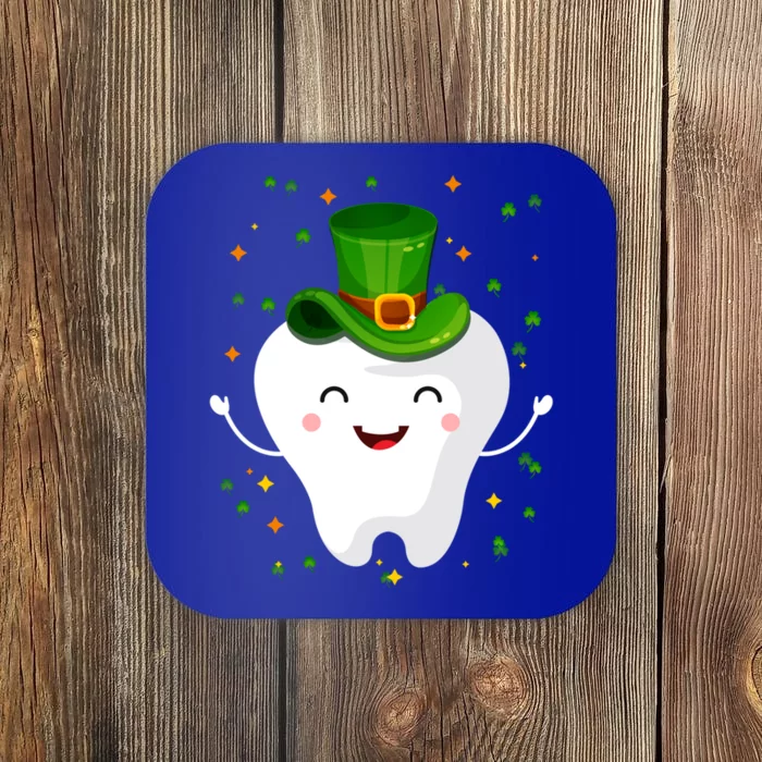 Dental Tooth St Patricks Day Funny Dentist Gift For Dentist Gift Coaster