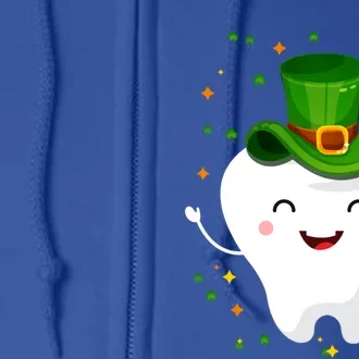 Dental Tooth St Patricks Day Funny Dentist Gift For Dentist Gift Full Zip Hoodie