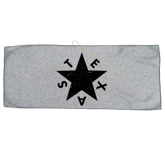 Distressed Texas Star Large Microfiber Waffle Golf Towel