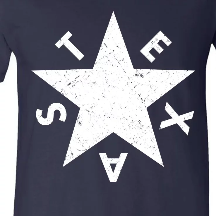 Distressed Texas Star V-Neck T-Shirt