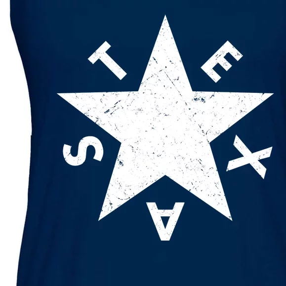 Distressed Texas Star Ladies Essential Flowy Tank