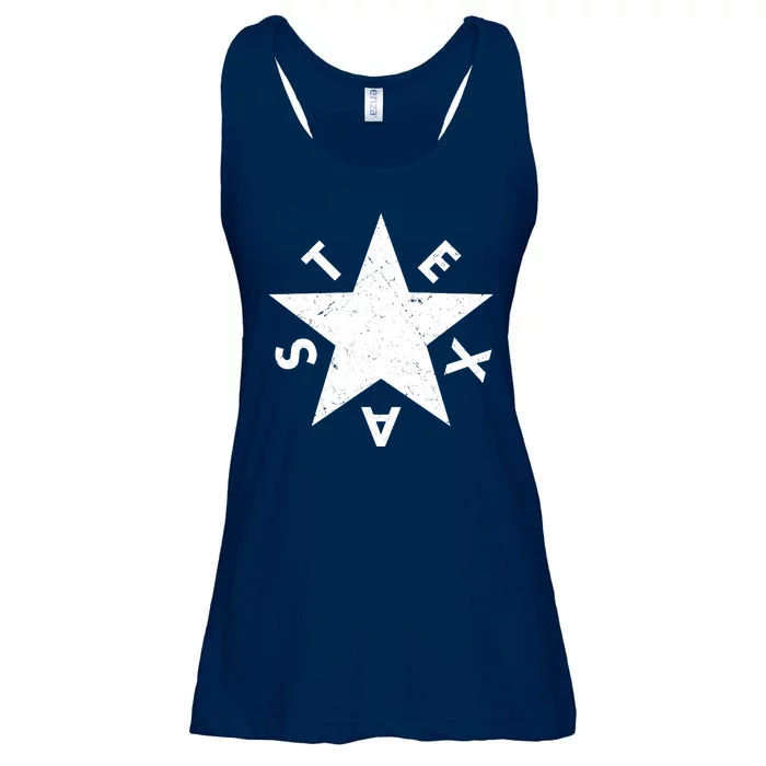 Distressed Texas Star Ladies Essential Flowy Tank