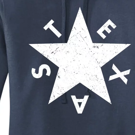 Distressed Texas Star Women's Pullover Hoodie