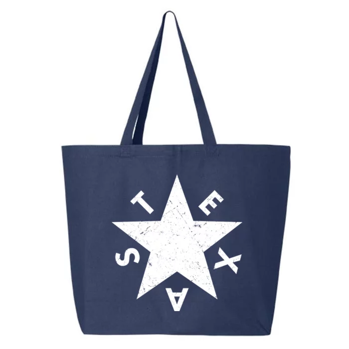 Distressed Texas Star 25L Jumbo Tote