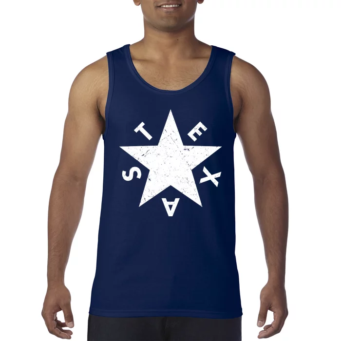 Distressed Texas Star Tank Top