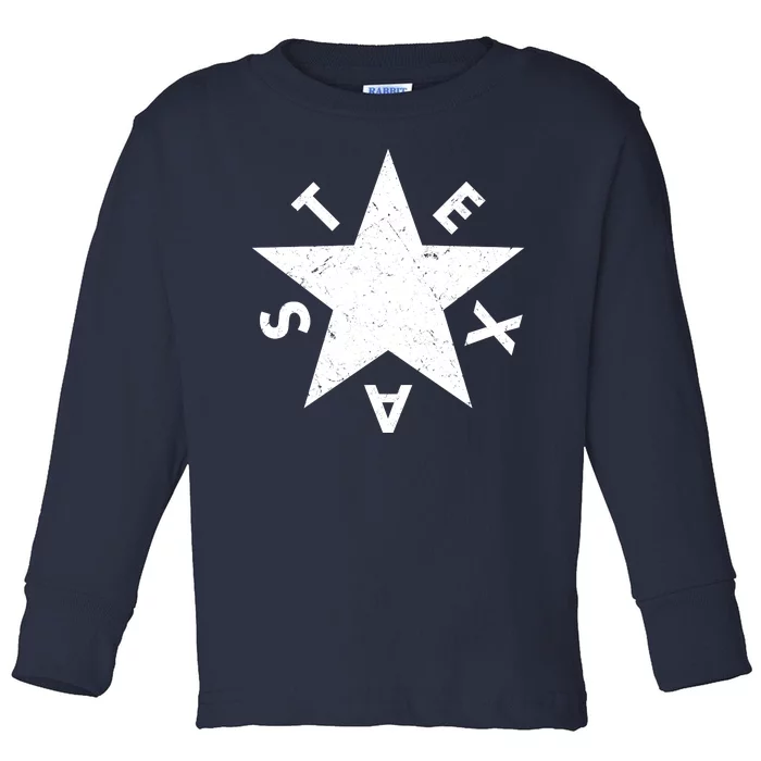 Distressed Texas Star Toddler Long Sleeve Shirt