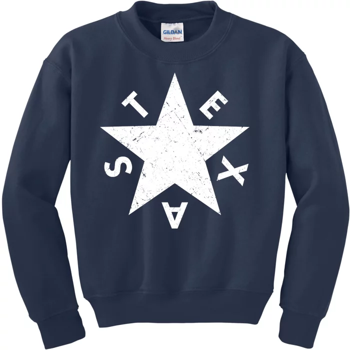 Distressed Texas Star Kids Sweatshirt