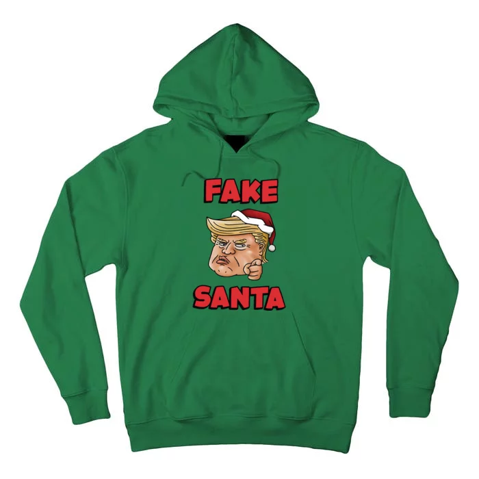 Donald Trump Santa Hat Fake Santa Christmas Tall Hoodie