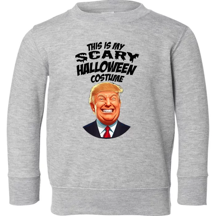 Donald Trump Scary Halloween Gag President Costume Gag Toddler Sweatshirt