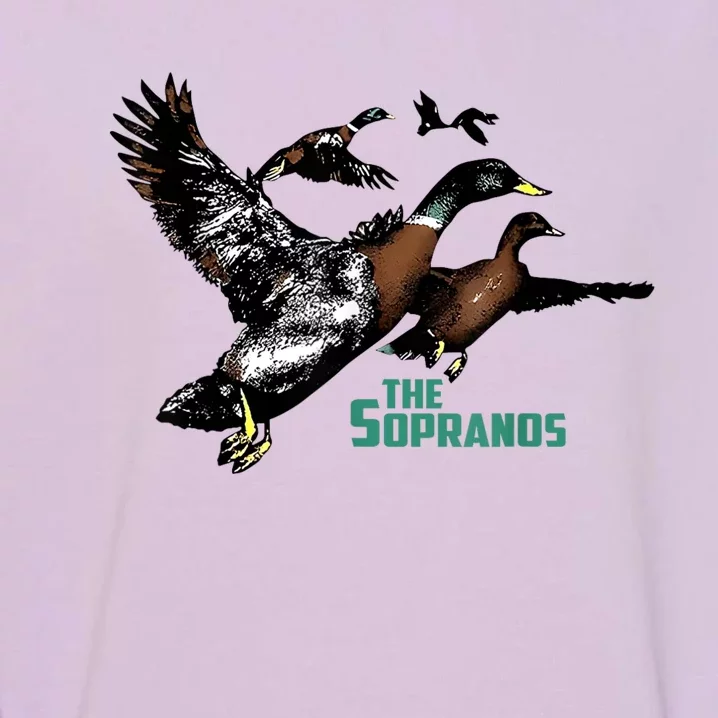 Ducks The Sopranos Do You Feel Depressed The Duck Left I Garment-Dyed Sweatshirt