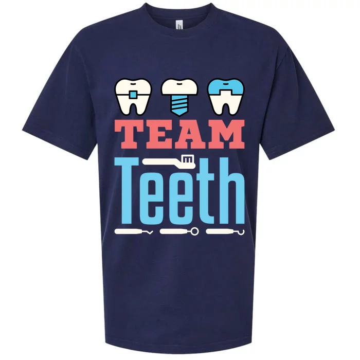 Dental Team Squad Dentist Hygienist Assistant Front Office Gift Sueded Cloud Jersey T-Shirt