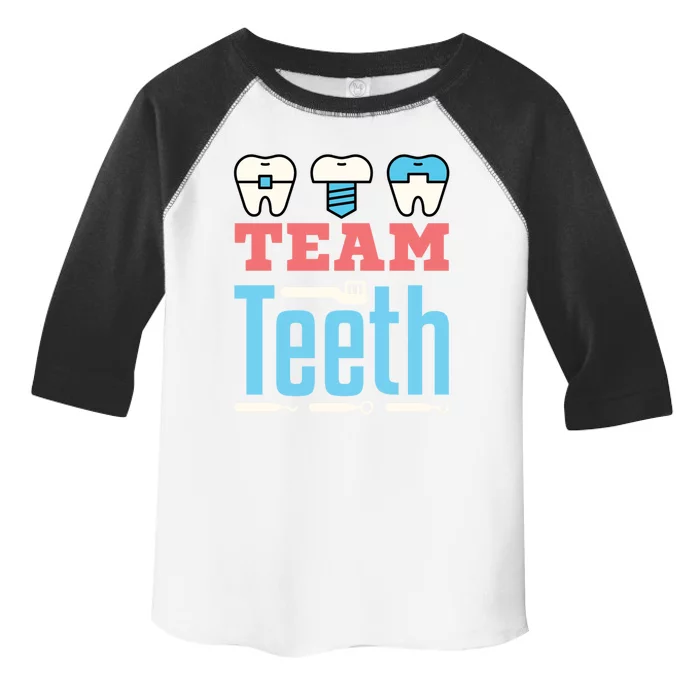 Dental Team Squad Dentist Hygienist Assistant Front Office Gift Toddler Fine Jersey T-Shirt