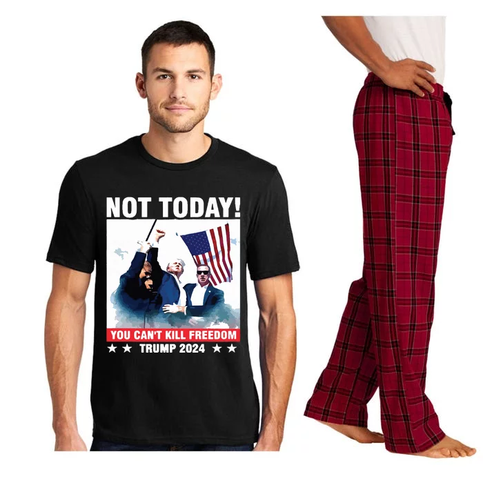 Donald Trump Shooting Not Today Trump Assassination Attempt Pajama Set