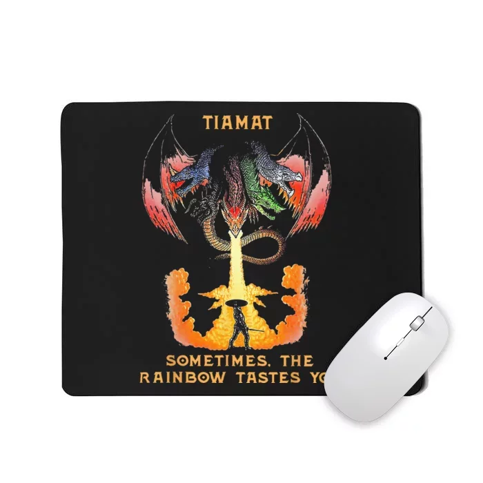 Dragon Tiamat Sometimes The Rainbow Tastes You Mousepad