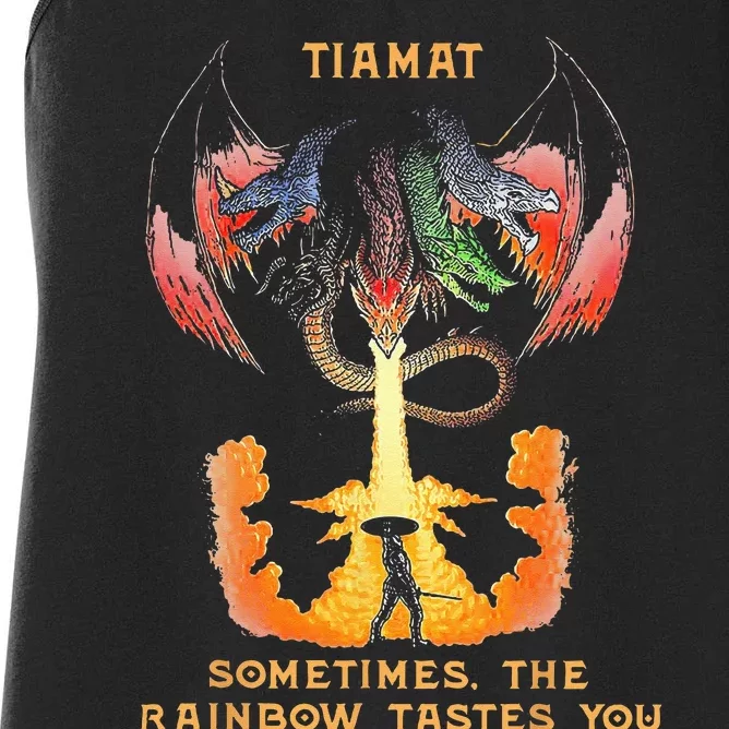 Dragon Tiamat Sometimes The Rainbow Tastes You Women's Racerback Tank