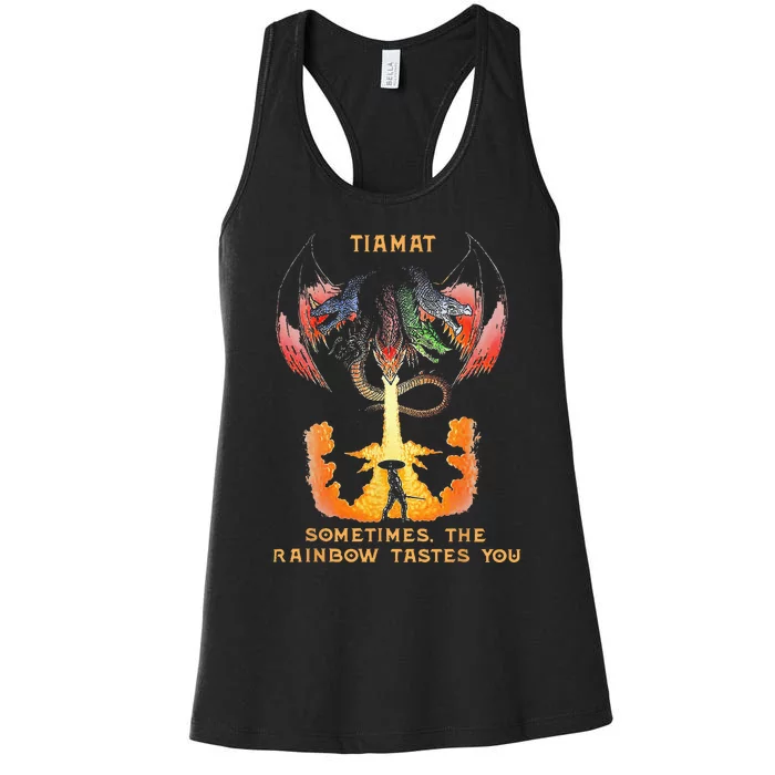 Dragon Tiamat Sometimes The Rainbow Tastes You Women's Racerback Tank