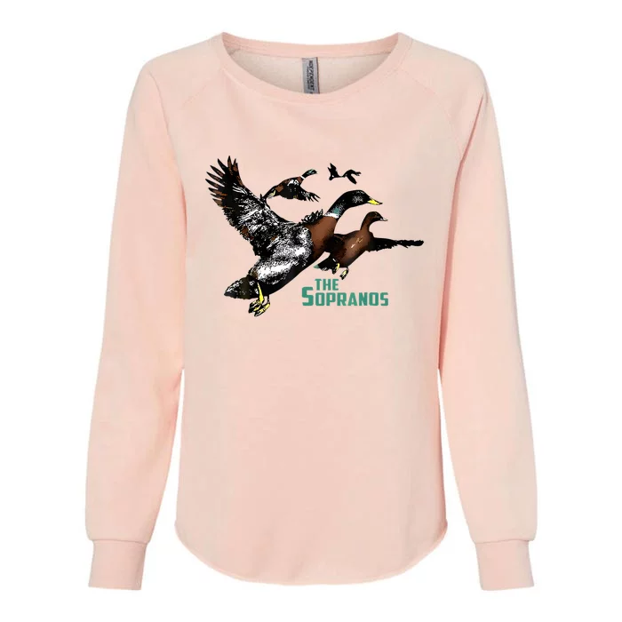 Ducks The Sopranos Do You Feel Depressed The Duck Left I Womens California Wash Sweatshirt