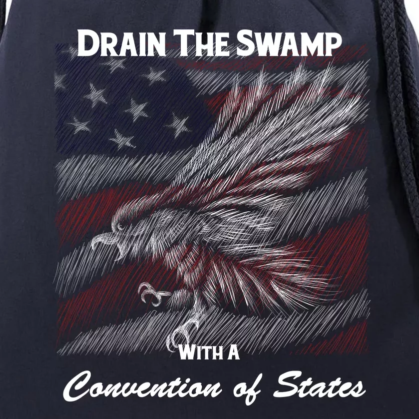 Drain The Swamp With A Convention Of States Drawstring Bag