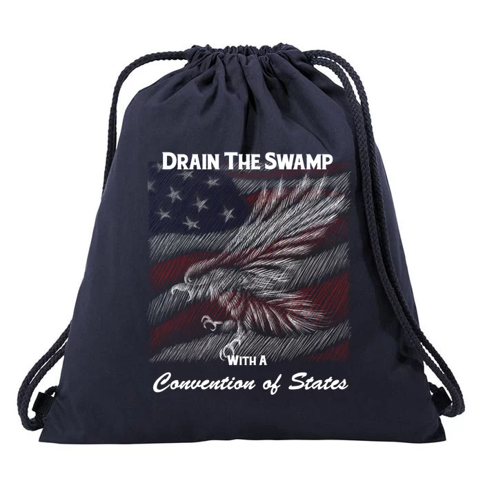 Drain The Swamp With A Convention Of States Drawstring Bag