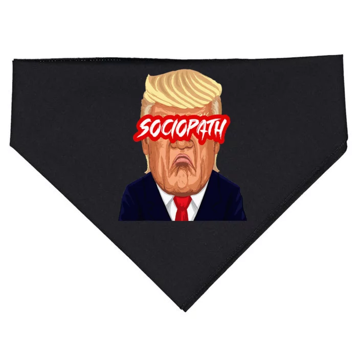 Donald Trump Sociopath Lying Sociopath USA-Made Doggie Bandana