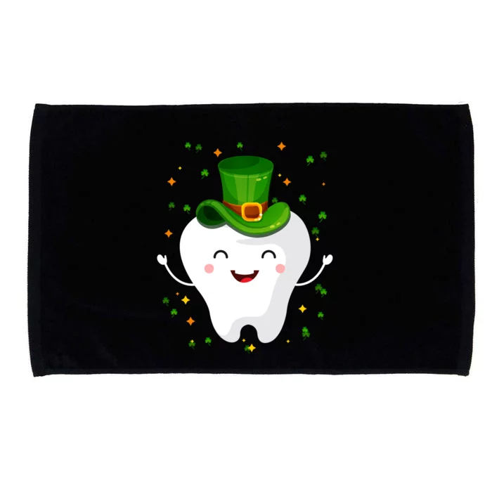 Dental Tooth St Patricks Day Funny Dentist Gift For Dentist Cute Gift Microfiber Hand Towel