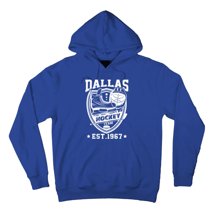 Dallas Texas Star Sticks Funny Hockey Team Vintage Est 1967 Cool Gift Hoodie