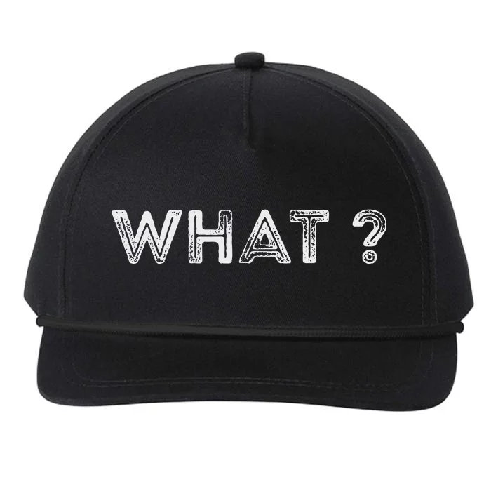 Design That Says What Snapback Five-Panel Rope Hat