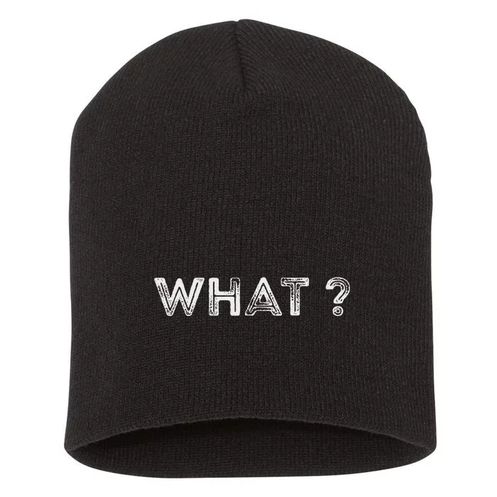 Design That Says What Short Acrylic Beanie